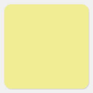 Sticker Carré jaune pastel clair