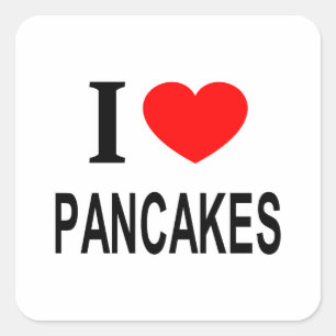 Sticker Carré Je ❤️ CRÊPES J'AIME CRÊPES J'AIME CRÊPES