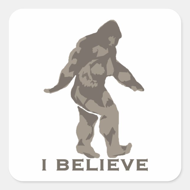 Sticker Carré Je crois 2 (Devant)