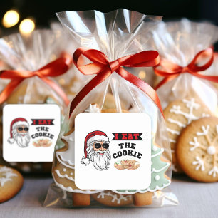 Sticker Carré Je Mange Le Cookie Drôle Dirty Plaisanterie Père N