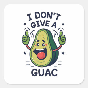 Sticker Carré Je ne donne pas de chandelle d'avocat guac