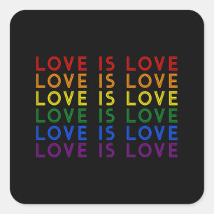 Sticker Carré Je promets d'enseigner l'amour - Diversité, égalit