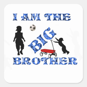 STICKER CARRÉ JE SUIS LE GRAND FRÈRE