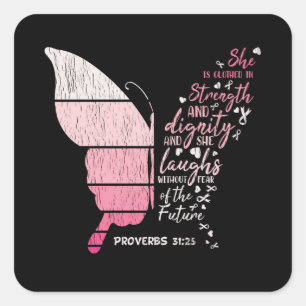 Sticker Carré Je Suis Mignonne Je Suis La Tempête Le Cancer Du S