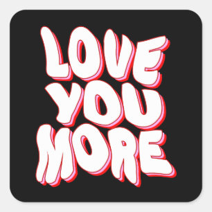 STICKER CARRÉ JE T'AIME PLUS