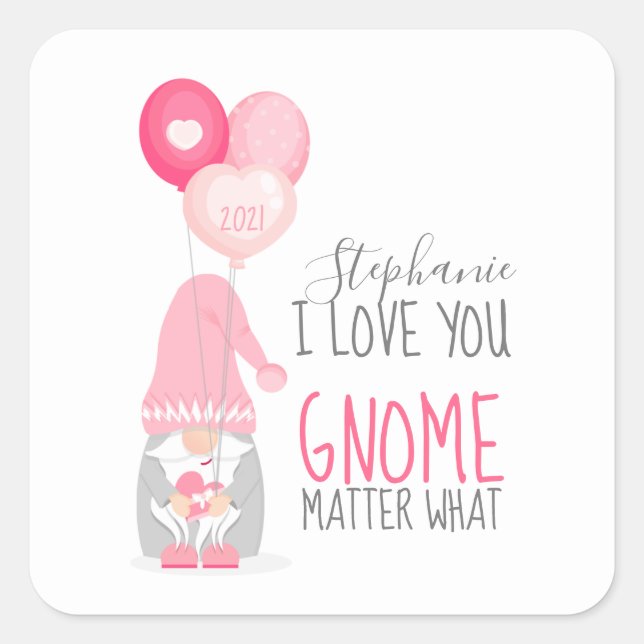Sticker Carré Je Vous Gagne Peu Importe Ce Que (Devant)