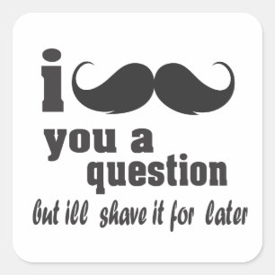 Sticker Carré je vous pose une question