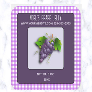 Sticker Carré Jelly de raisin modifiable