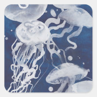 Jellyfish sur Arrière - plan de la Marine