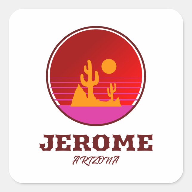 Sticker Carré Jérôme - Arizona (Devant)