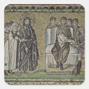 Sticker Carré Jésus avant Pontius Pilate