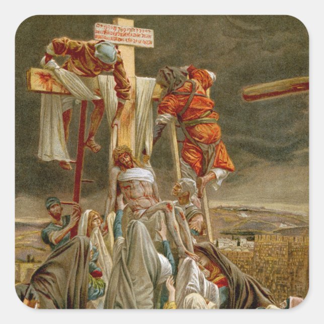 Sticker Carré Jésus-Christ descendu de la Croix (Devant)