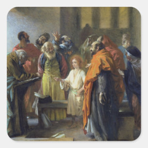 Sticker Carré Jésus de douze ans dans le Temple, 1851