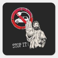 Jésus dit non aux voitures électriques