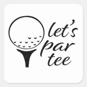 STICKER CARRÉ JETONS L'ÉTIQUETTE DU COOL GOLFER PAR TEE*