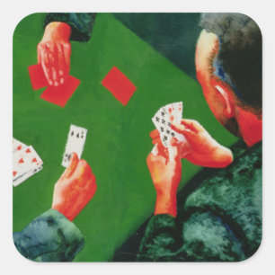 Sticker Carré Jeu de carte 1988