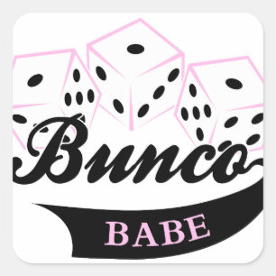 Sticker Carré Jeu de dés Bunco