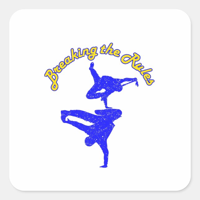 Sticker Carré Jeux olympiques de Paris 2024 (Devant)