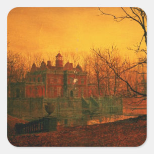 Sticker Carré John Atkinson Grimshaw La Maison Hantée