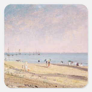 Sticker Carré John Constable Brighton Beach