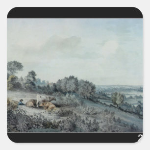 Sticker Carré John Constable   la vallée du Stour