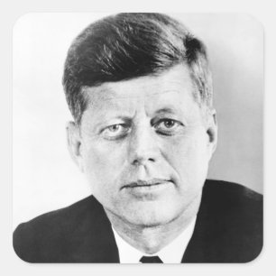 Sticker Carré John Jack Kennedy Maison Blanche présidentielle am