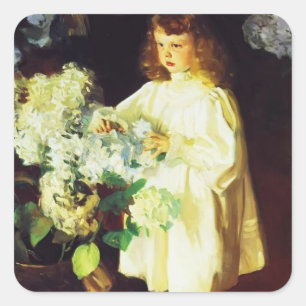 Sticker Carré John Singer Sargent- Helen Sears