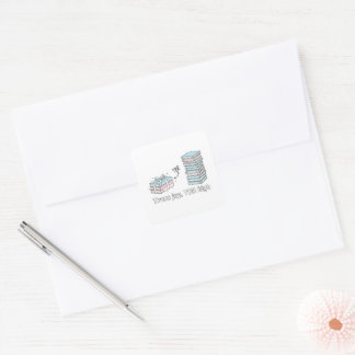 Sticker Carré Joie Trans, TBR High – Fierté de lecture LGBTQ