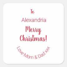Joli Noël de maman et papa Minimal