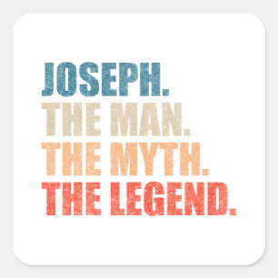 Sticker Carré Joseph L'Homme Le Mythe La Légende