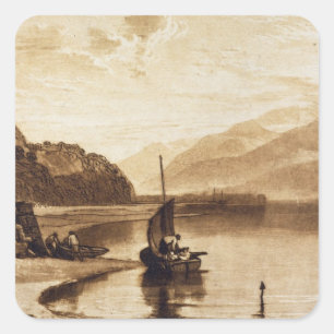 Sticker Carré Joseph Mallord William Turner Jetée d'inversion,