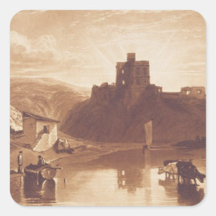 Sticker Carré Joseph Mallord William Turner   Norham Castle, eng