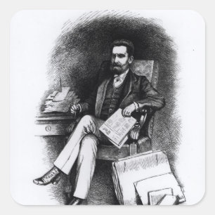 Sticker Carré Joseph Pulitzer "de la curiosité", 1887