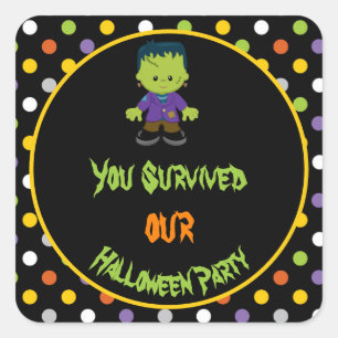 Sticker Carré Jote Monster Boy Halloween Costume Party