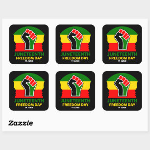 Sticker Carré Jour de la Liberté - Histoire noire
