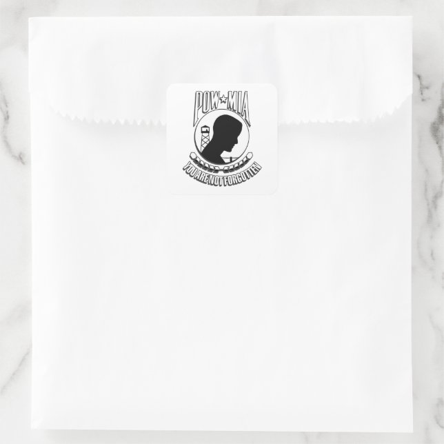 Sticker Carré Jour de reconnaissance POW/MIA (Sac)