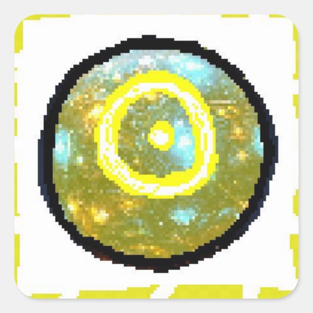 Sticker Carré Jour du dimanche (Devant)