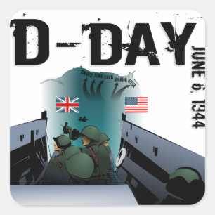 Sticker Carré JOUR J 6 juin 1944