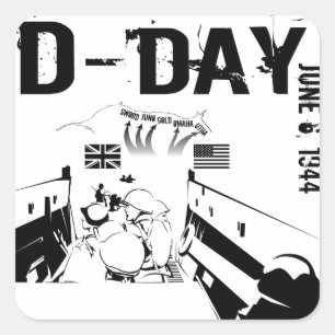 Sticker Carré JOUR J 6 juin 1944