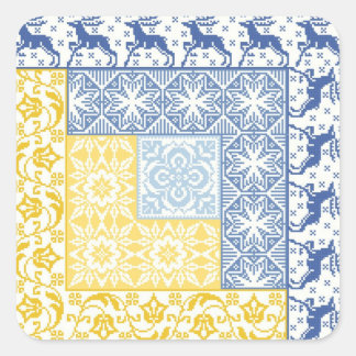 Sticker Carré Journal Cabine hiver