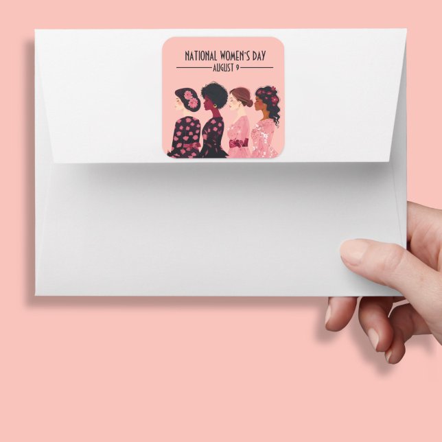 Sticker Carré Journée nationale de la femme Les femmes du monde  (Créateur téléchargé)