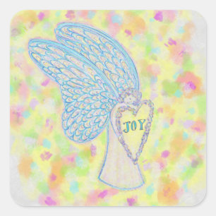 Sticker Carré Joy Guardian Angel Art Custom Decker
