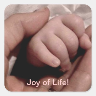 Sticker Carré Joy of Life Nouveau maman et bébé