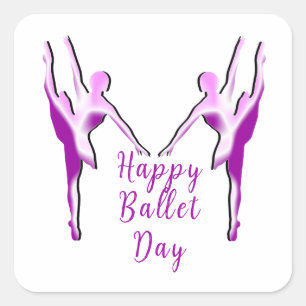 Sticker Carré Joyeuse Journée du Ballet