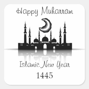 Sticker Carré Joyeuse nouvelle année islamique de muharram