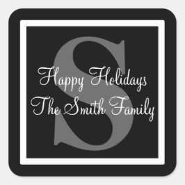 Sticker Carré Joyeuses fêtes