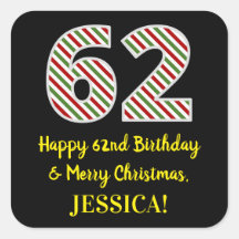 Joyeux 62e anniversaire & Joyeux Noël, Nom personn
