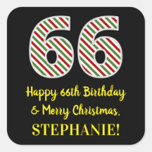 Joyeux 66e anniversaire & Joyeux Noël, Nom personn