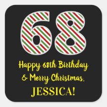 Joyeux 68e anniversaire & Joyeux Noël, Nom personn