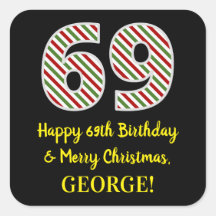 Joyeux 69e anniversaire & Joyeux Noël, Nom personn